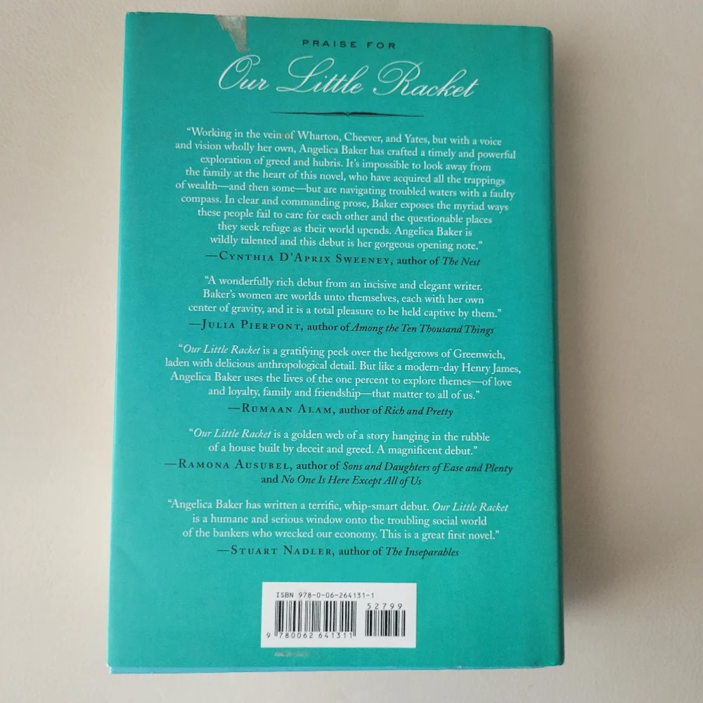 Our Little Racket By Angelica Baker ~ Hardcover Book 1st Ed ~ Novel ~ Beach Read